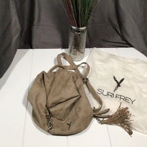 Stylish Suede Backpack